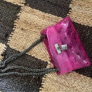 Kurt Geiger Pink Transparent Shoulder Bag